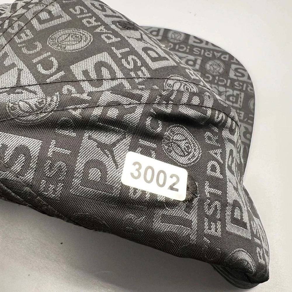 Air Jordan Paris Saint Germain Hat Men Black All Over Logo Jumpman Snap Back Cap